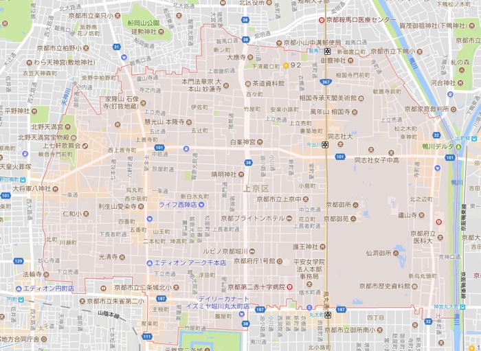 京都市上京区にもパソコン修理やパソコン設定にお伺いしています